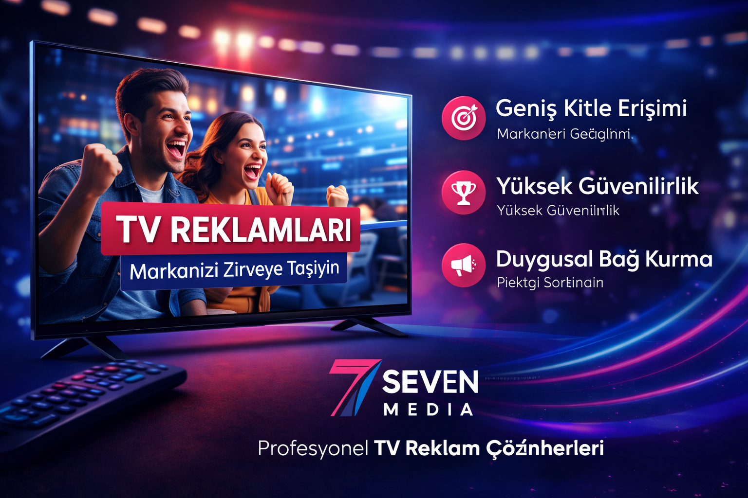 TV Reklamları: 7Seven Media ile Profesyonel Televizyon Reklamcılığı ve Stratejik Medya Planlama