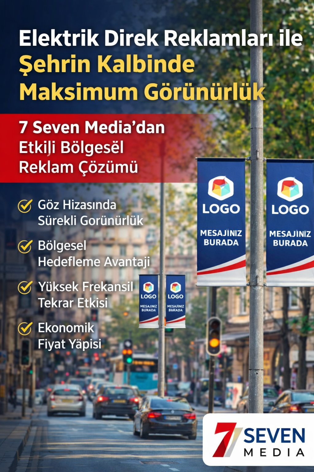 Elektrik Direk Reklamları ile Şehrin Kalbinde Maksimum Görünürlük: 7 Seven Media’dan Etkili Bölgesel Reklam Çözümü