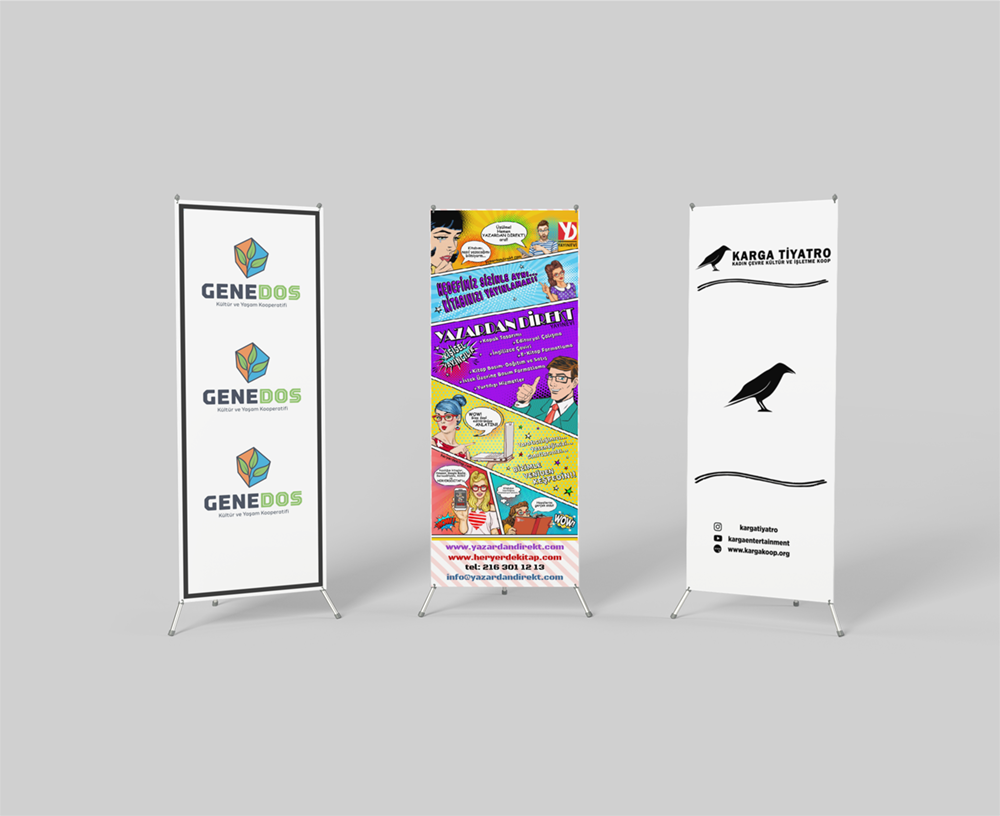 Roll up – X Banner Baskı Çözümleriyle Tanıtımda Fark Yaratın
