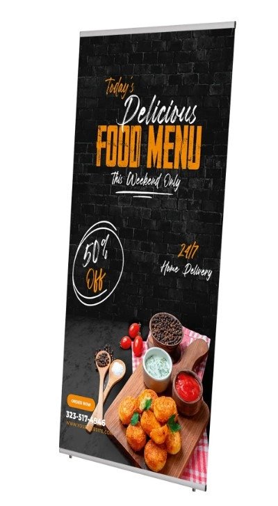 Banner Display "Easy", tek taraflı L ekran Lbanner